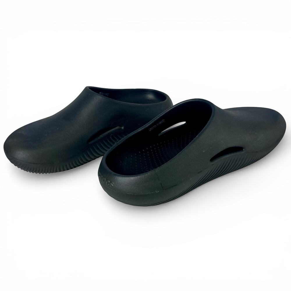 Crocs Mellow Recovery Clogs Black Comfort Slip On Work Shoes Mens 7 Womens 9 - Picture 2 of 12